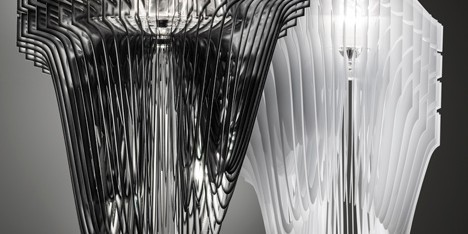 Aria and Avia lamps by Zaha Hadid for Slamp