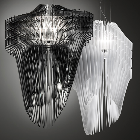 Aria and Avia lamps by Zaha Hadid for Slamp