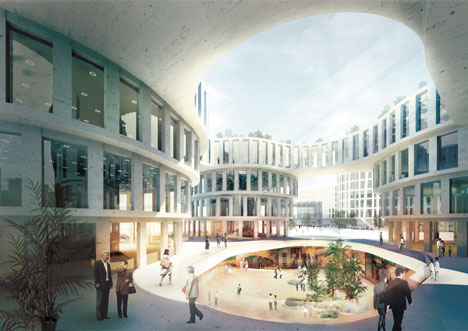 Central Business District at Shanghai Hongqiao Airport by MVRDV with Aedas Central Business District at Shanghai Hongqiao Airport by MVRDV with Aedas