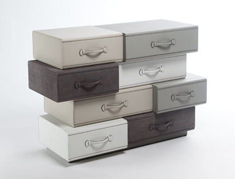 Chest of Suitcases by Maarten de Ceulaer