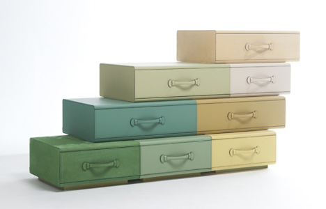 Chest of Suitcases by Maarten de Ceulaer