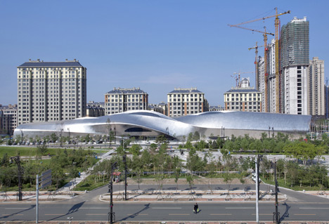 China Wood Sculpture Museum by MAD
