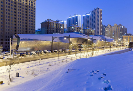 China Wood Sculpture Museum by MAD