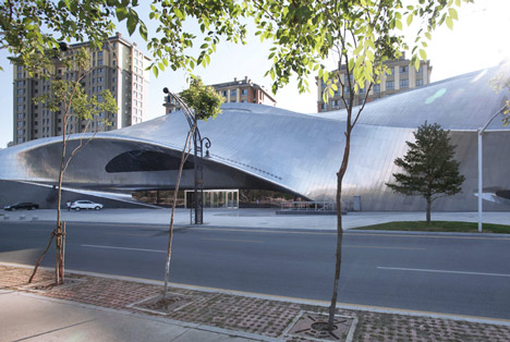 China Wood Sculpture Museum by MAD