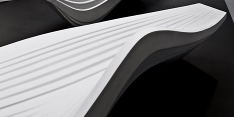 Serac Bench by Zaha Hadid for Lab23