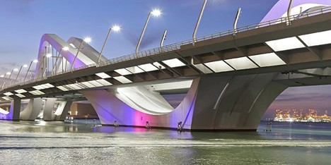 Sheikh Zayed Bridge by Zaha Hadid