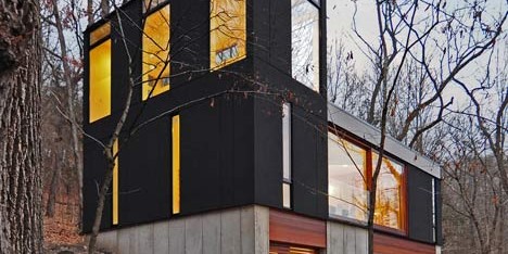 Stacked Cabin by Johnsen Schmaling Architects