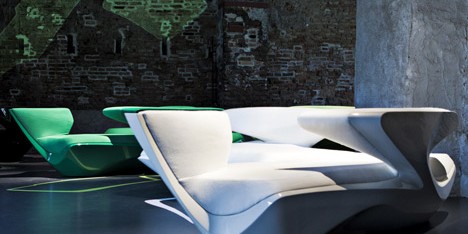 Zephyr Sofa by Zaha Hadid Architects for Cassina Contract