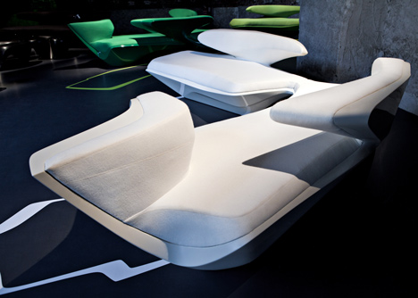 Zephyr Sofa by Zaha Hadid Architects for Cassina Contract