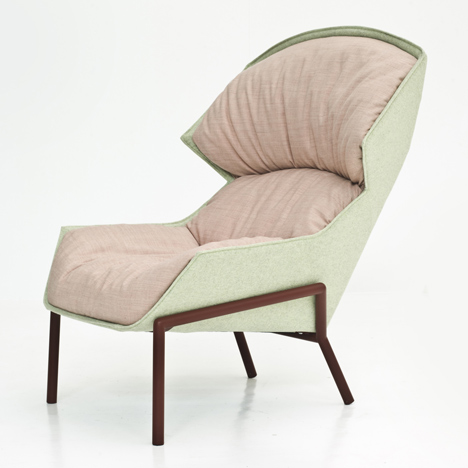 Clarissa Hood armchair and chair by Patricia Urquiola for Moroso