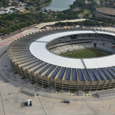 Brazil opens first solar-powered stadium ahead of 2014 World Cup