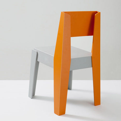 Butter Chair made of recycled plastic by DesignByThem