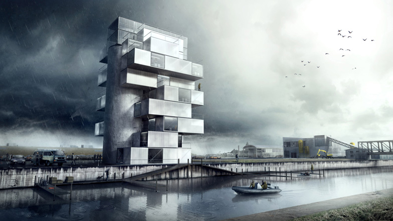 Diving and Indoor Skydiving Centre by Moko Architects