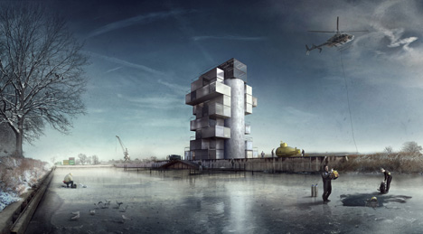 Diving and Indoor Skydiving Centre by Moko Architects