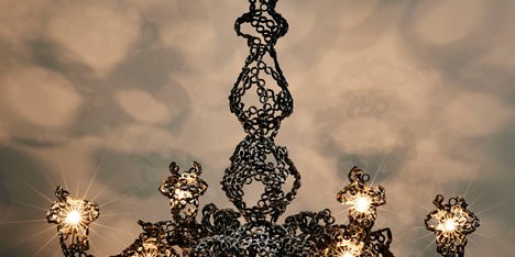 Engineering Temporality chandelier by Studio Markunpoika