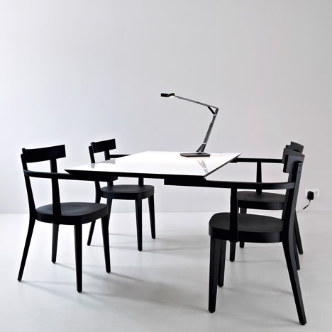 Floating table by Ingo Maurer for Established & Sons