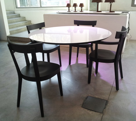 Floating table by Ingo Maurer for Established & Sons