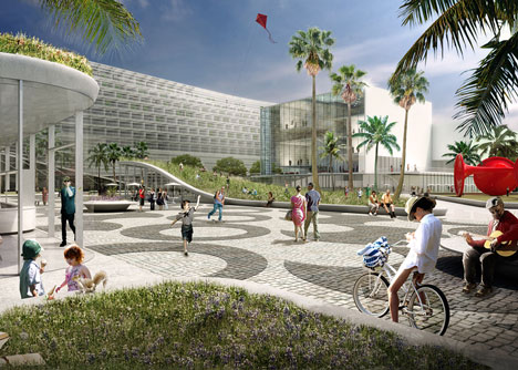 Miami Beach Convention Center proposal by BIG