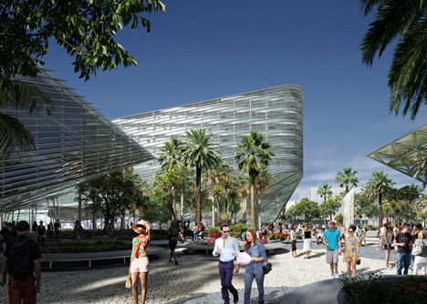 Miami Beach Convention Center proposal by BIG