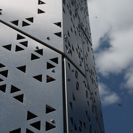 Skyscraper for bees by University at Buffalo students Skyscraper for bees by University at Buffalo students