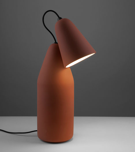 Terracotta lamps by Tomas Kral