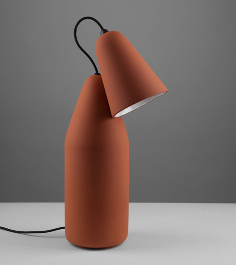 Terracotta lamps by Tomas Kral