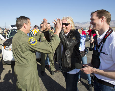 Virgin Galactic test flight