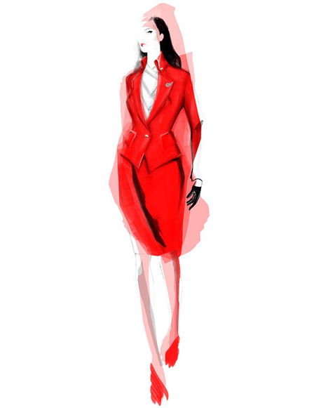 Vivienne Westwood designs Virgin Atlantic uniforms Vivienne Westwood designs Virgin Atlantic uniforms