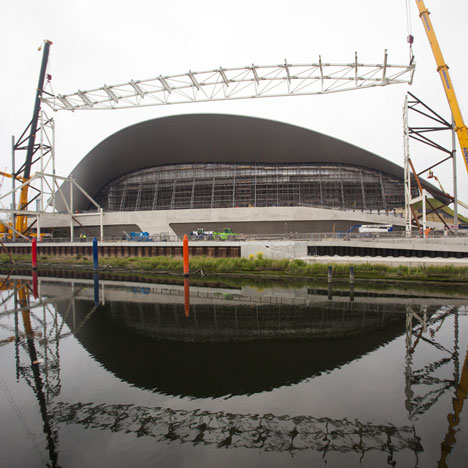 Wings removed from Zaha Hadid’s Olympic Aquatics Centre