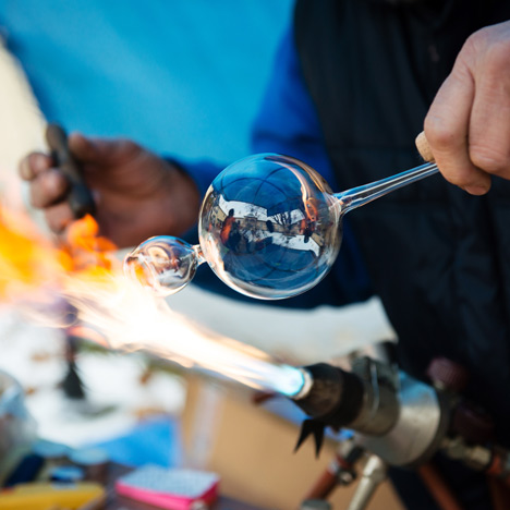 Glassblowing, photo by Shutterstock