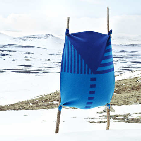 Blankets by Snøhetta for Røros Tweed