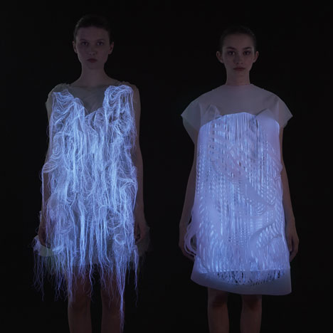 (No)where (Now)here: two gaze-activated dresses by Ying Gao
