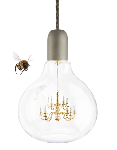 King Edison pendant lamp by Young and Battaglia for Mineheart King Edison pendant lamp by Young and Battaglia for Mineheart
