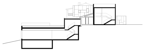 dezeen_KubiKextension-by-GRAS-arquitectos_Section dezeen_KubiKextension-by-GRAS-arquitectos_Section
