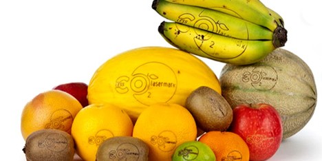 Laser tattoos to replace sticky labels on fruit