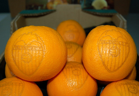 Laser tattoos to replace sticky labels on fruit Laser tattoos to replace sticky labels on fruit