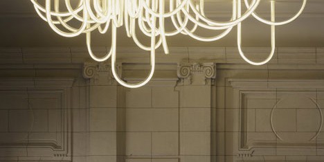 Les Cordes chandelier by Mathieu Lehanneur for Chateau Borely