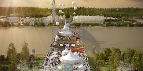 OMA bridge with pedestrian boulevard in final round of Bordeaux competition