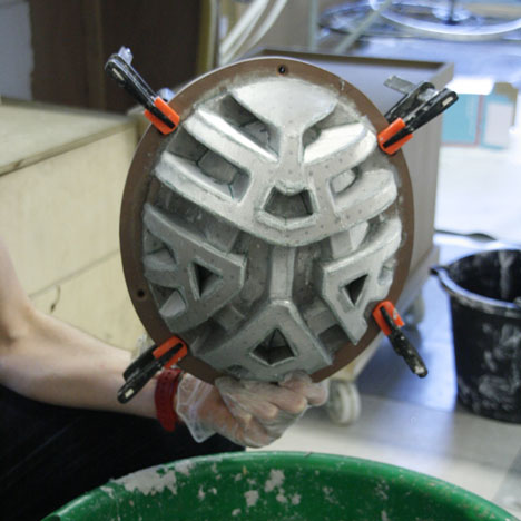 Paper Pulp Helmet by Tom Gottelier Bobby Petersen and Ed Thomas