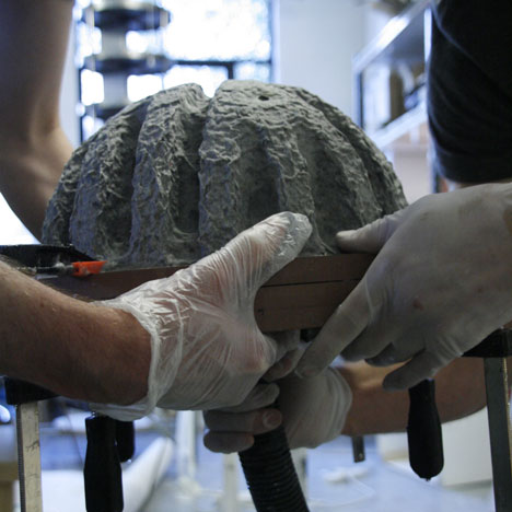 Paper Pulp Helmet by Tom Gottelier Bobby Petersen and Ed Thomas