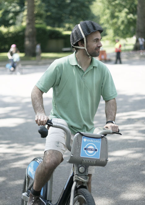 Paper Pulp Helmet by Tom Gottelier, Bobby Petersen and Ed Thomas