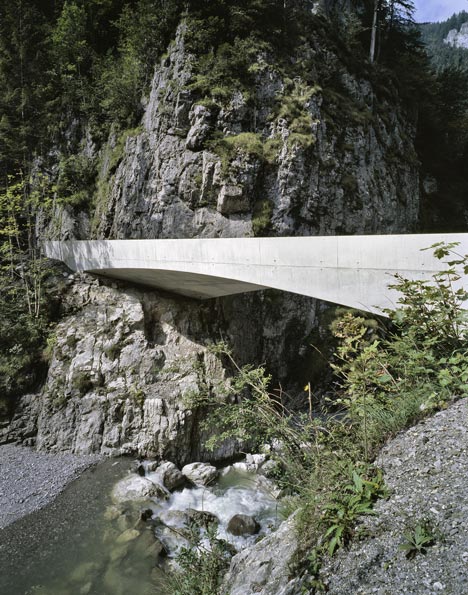 Schanerloch Bridge by Marte Marte Architects