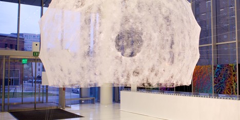 Silk pavilion completed by MIT researchers