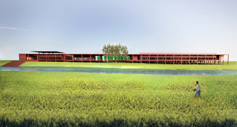 dezeen_Silk weaving facility by David Adjaye_1 dezeen_Silk weaving facility by David Adjaye_1