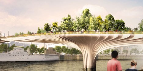 dezeen_Thomas Heatherwick reveals garden bridge across the Thames_sq