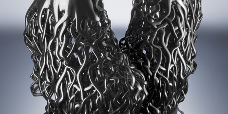 3D printed shoes by Iris van Herpen and Rem D Koolhaas