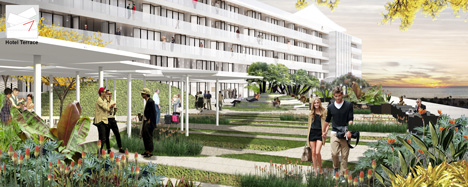 Hotel terrace