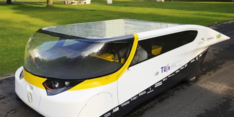 Solar-powered family car by Eindhoven University of Technology