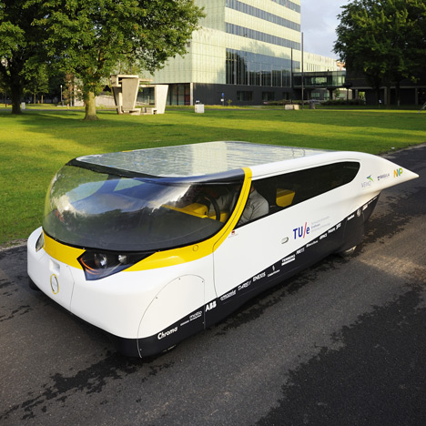 Solar-powered family car by Eindhoven University of Technology