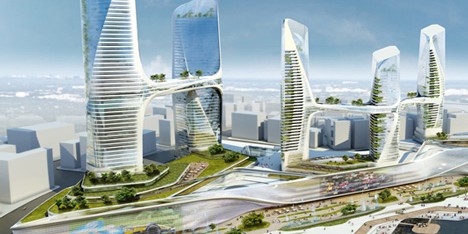 Tongzhou Central Business District by UNStudio